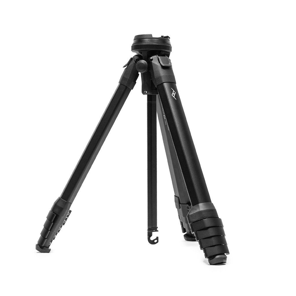 Close-up of the Peak Design Travel Tripod aluminum leg cam lock