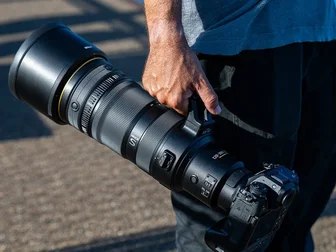 Official Nikon product image of the NIKKOR Z 120-300mm f/2.8 TC VR S telephoto zoom lens