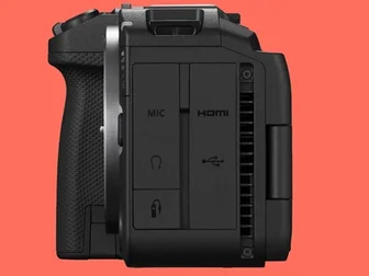 Canon EOS R6 V official product image showing the new body design