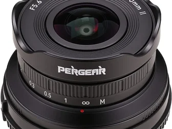 Pergear 10mm f/5.6 II pancake fisheye lens for APS-C, all-metal build