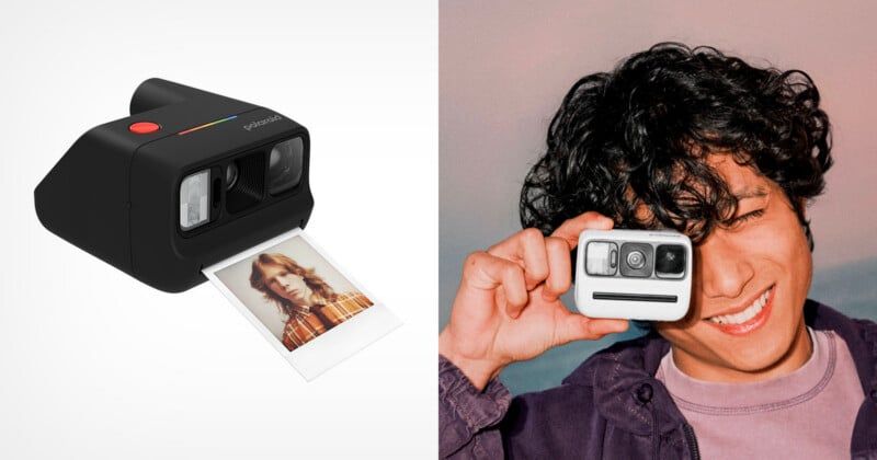 Polaroid Go Gen 3 product photo showing compact design and selfie mirror