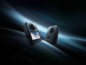 DJI Osmo 360 II action camera with twin replaceable lenses, shown at IFA 2026