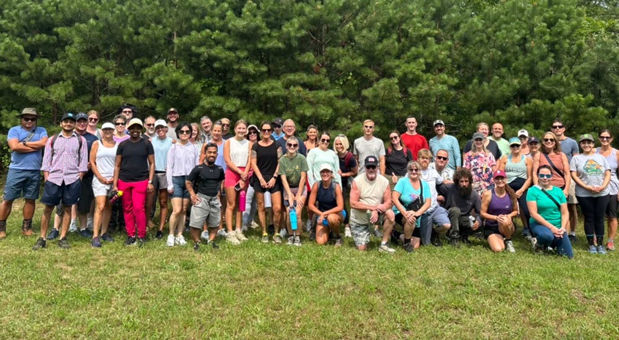 More than 50 people at Sober & Curious Boston’s first Cape Cod kickoff hike