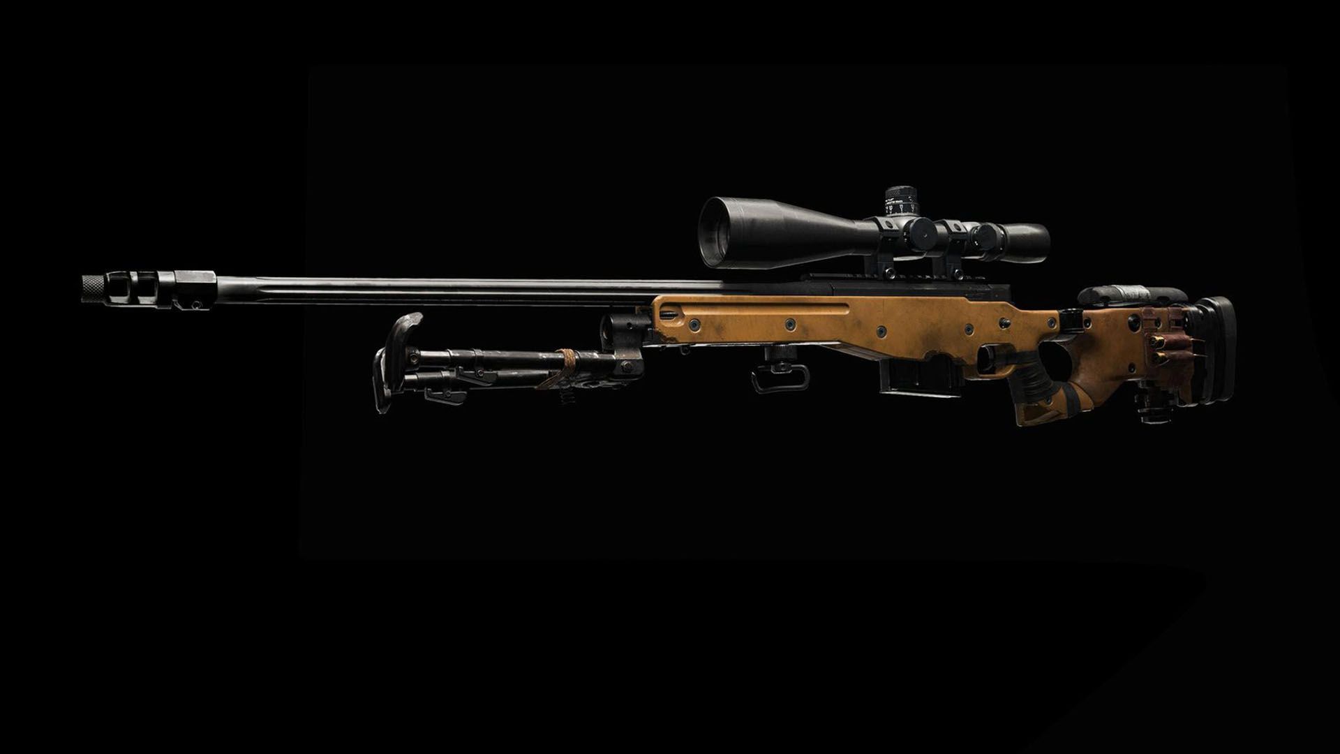 XDefiant L115 sniper rifle on black background