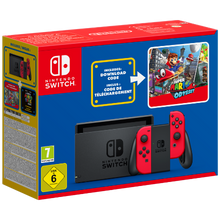 Nintendo Switch (Red) + Super Mario Odyssey