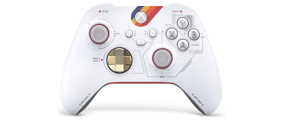 Starfield Xbox Series X/S Controller in white.