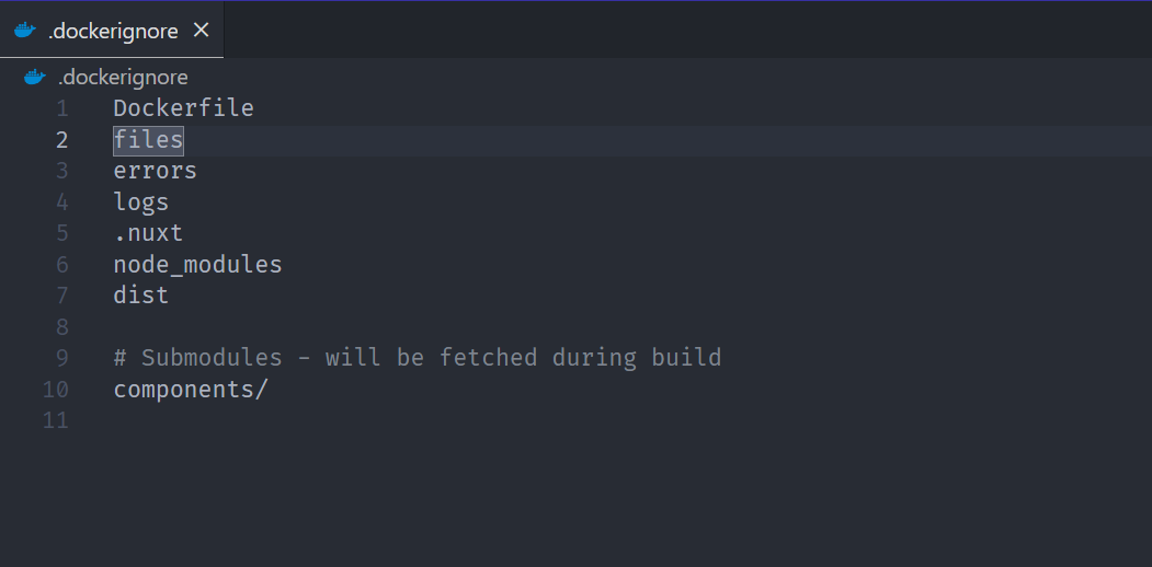 docker-ignore-file