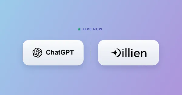 ChatGPT logo together with Dillien VDR logo