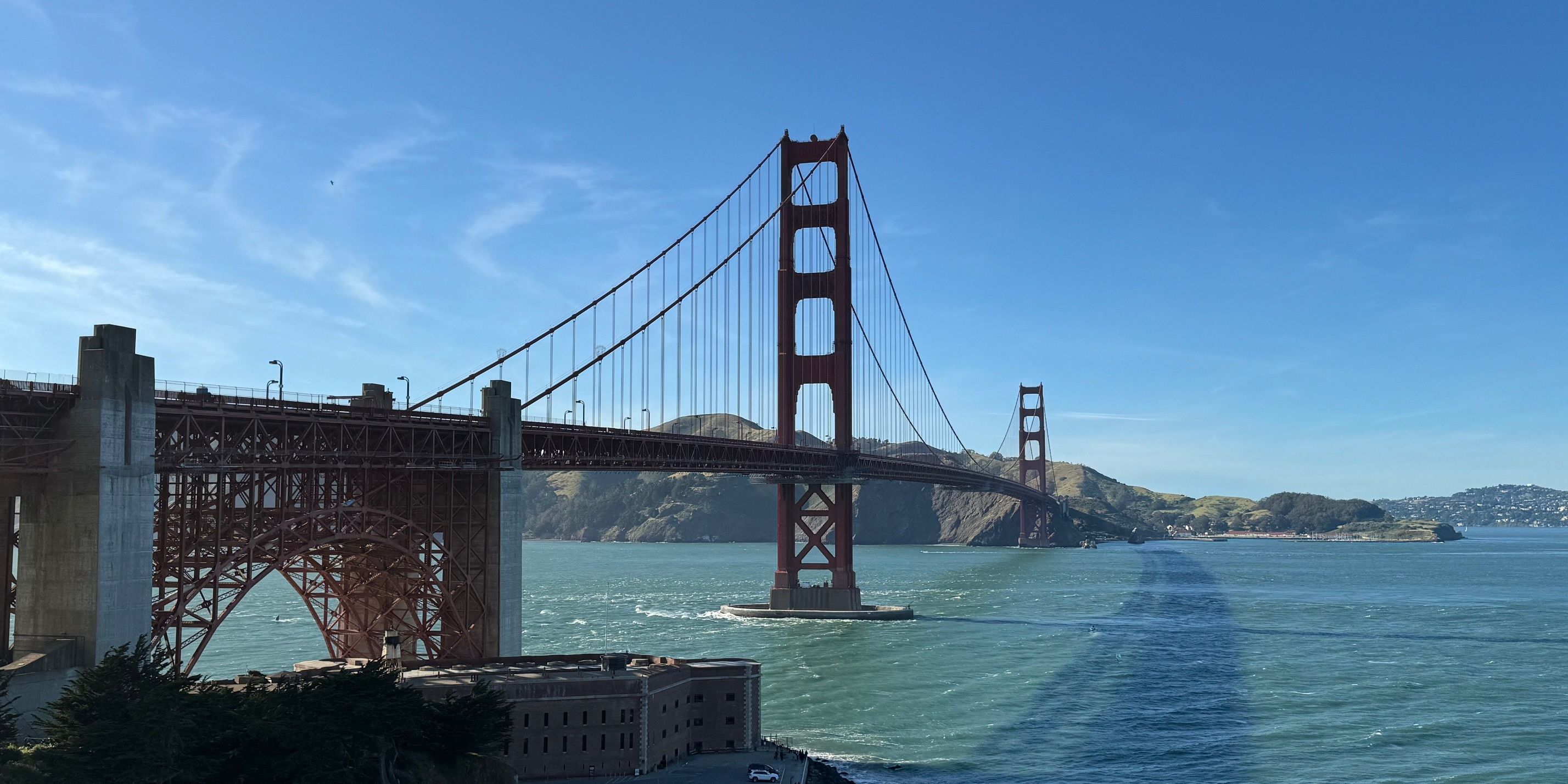 the golden gate bridge is a suspension bridge over a body of water .