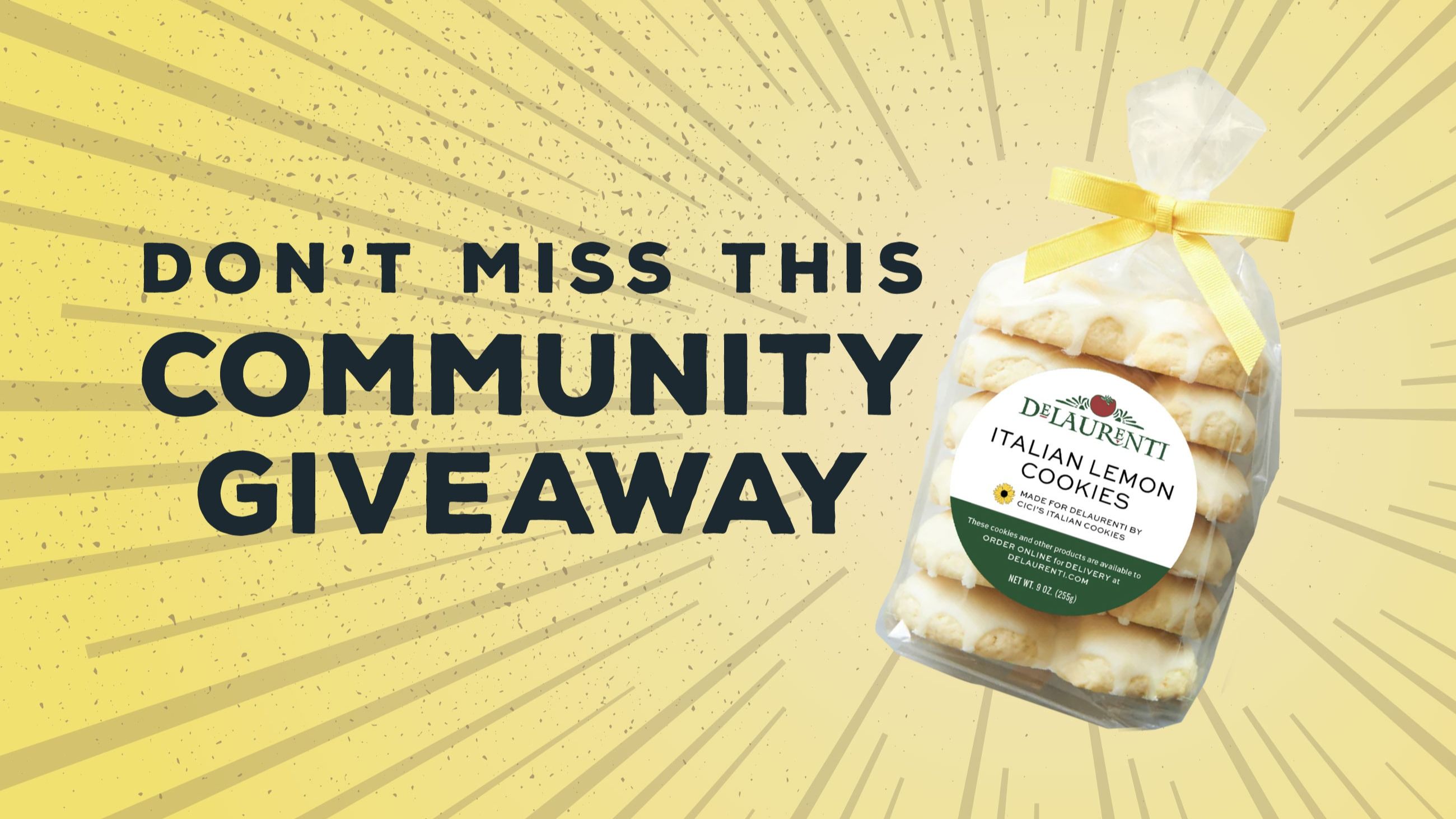 On April 4, get a free pack of Italian lemon cookies!
