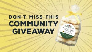 On April 4, get a free pack of Italian lemon cookies!