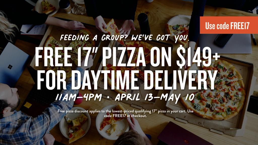 Free 17" with $149 Order