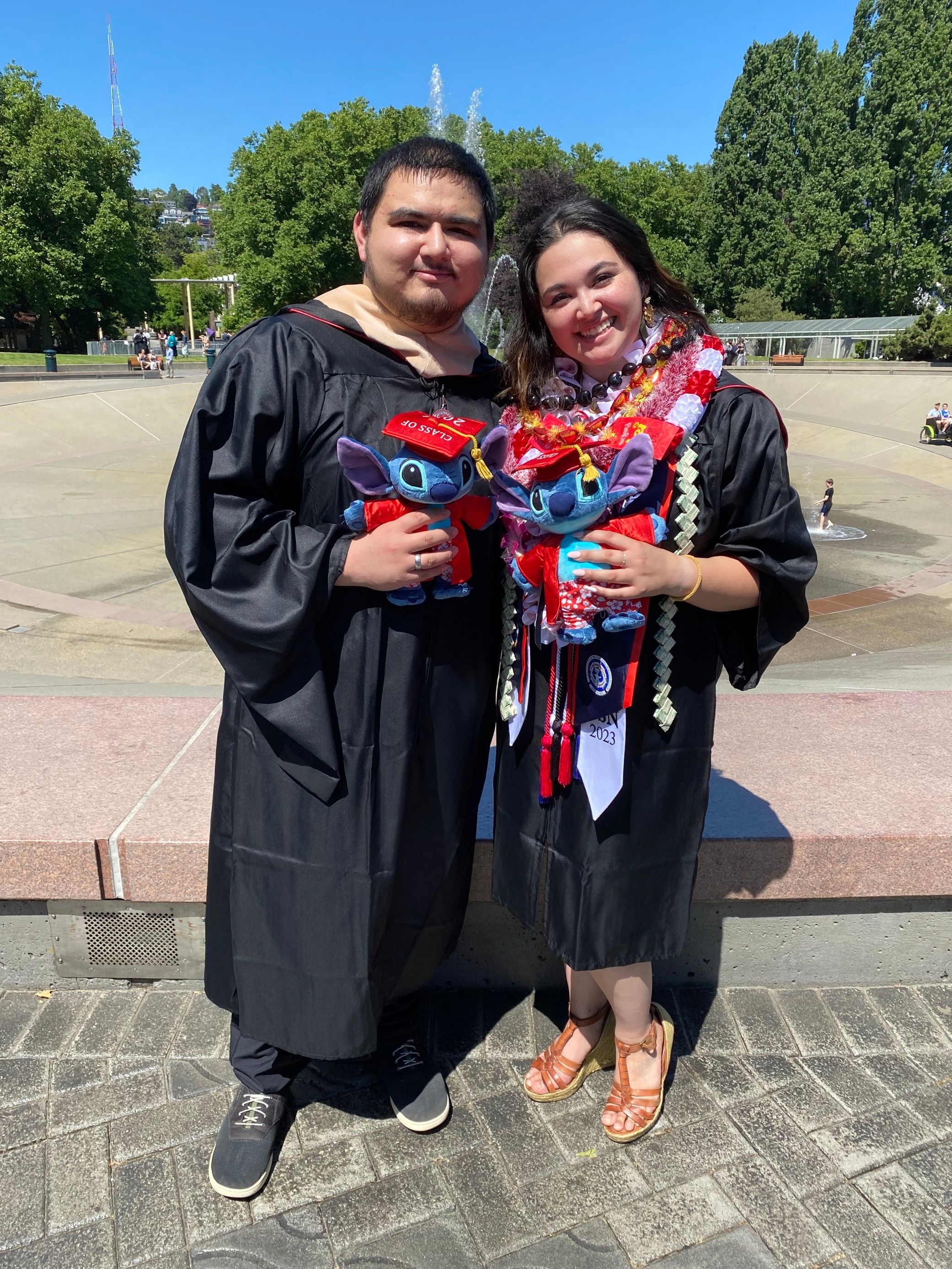 Victor and sister graduation
