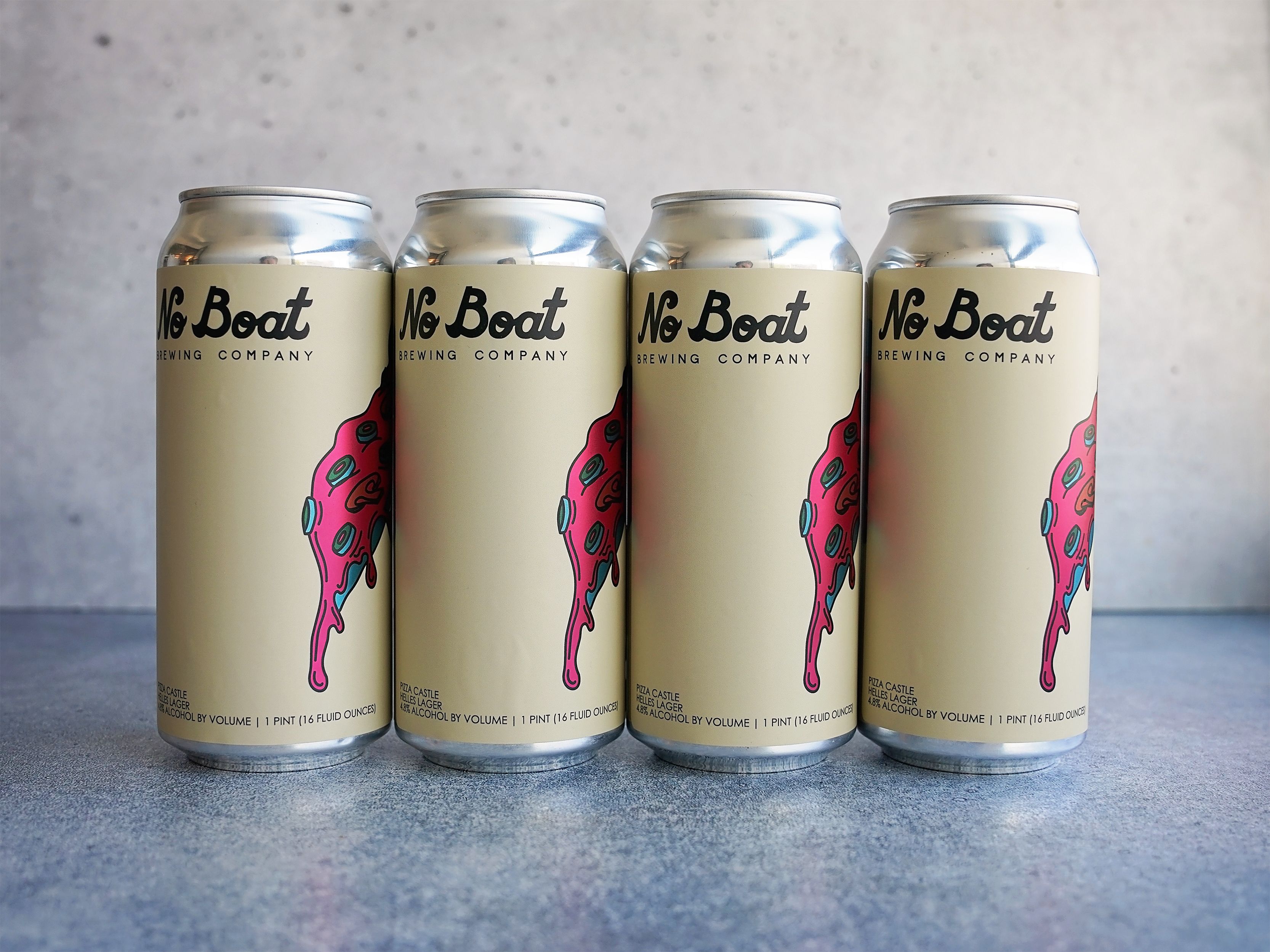 No Boat Brewing Pizza Castle Helles Lager