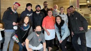 The crew at Stone Way celebrates Uva's milestone anniversary.