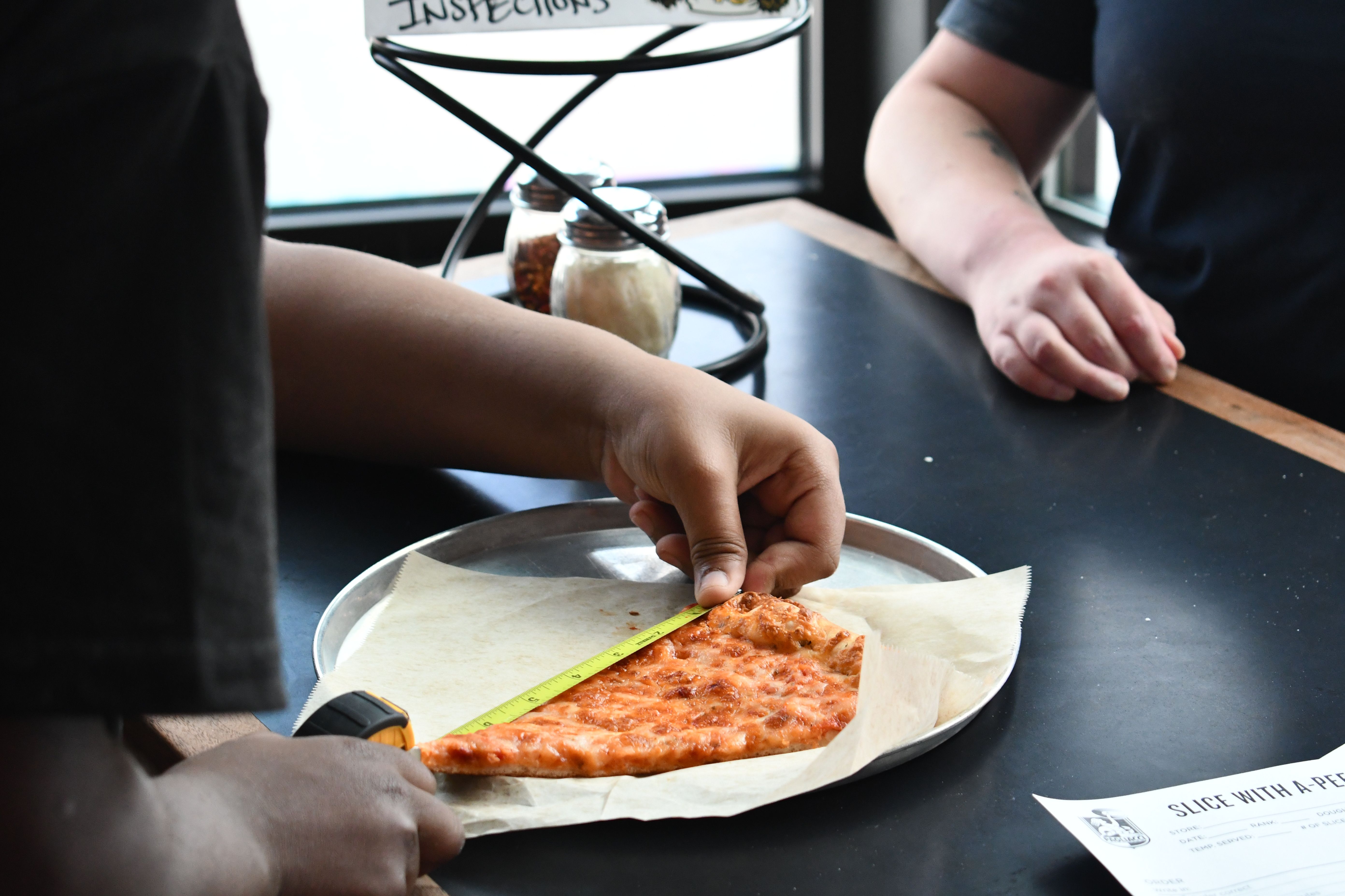Friends of the Children Pizza Measuring