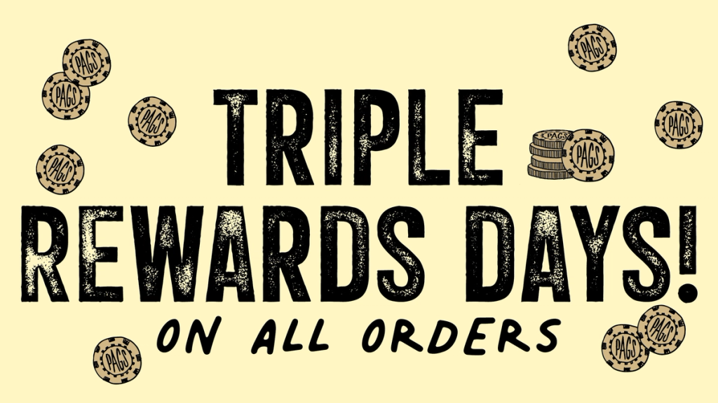 Mark your calendars for our upcoming Triple Rewards Days.