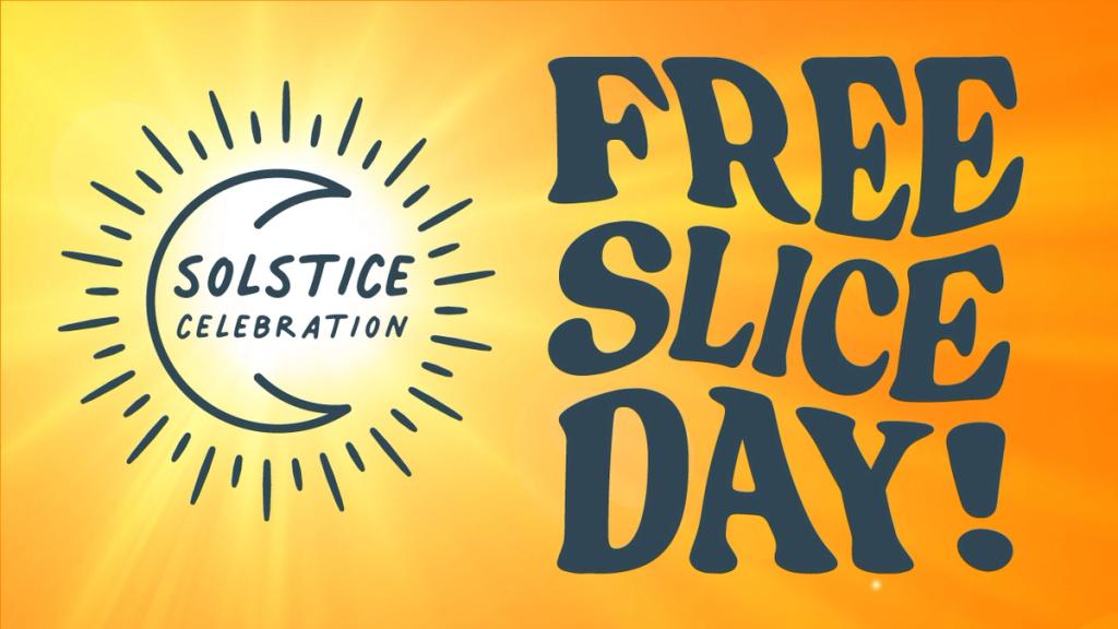 Free Solstice Slice Day Marketing Banner