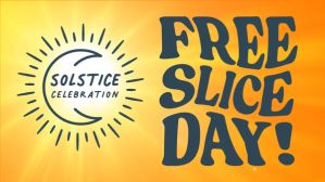 Free Solstice Slice Day Marketing Banner
