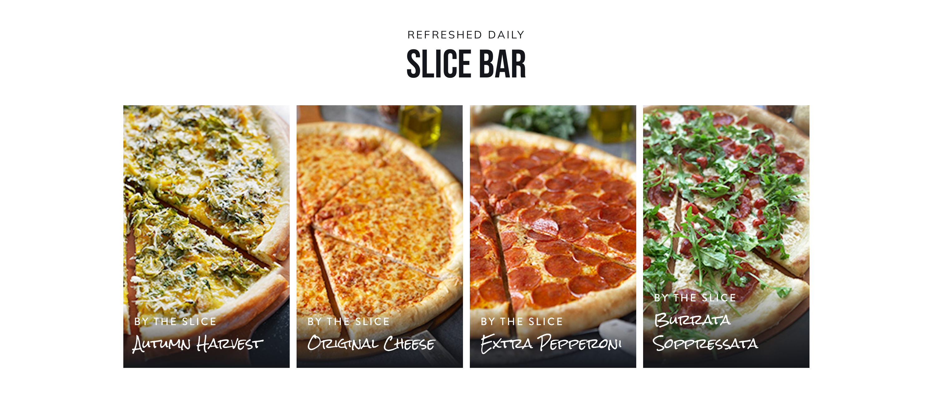Daily Slice Bar Menu Example