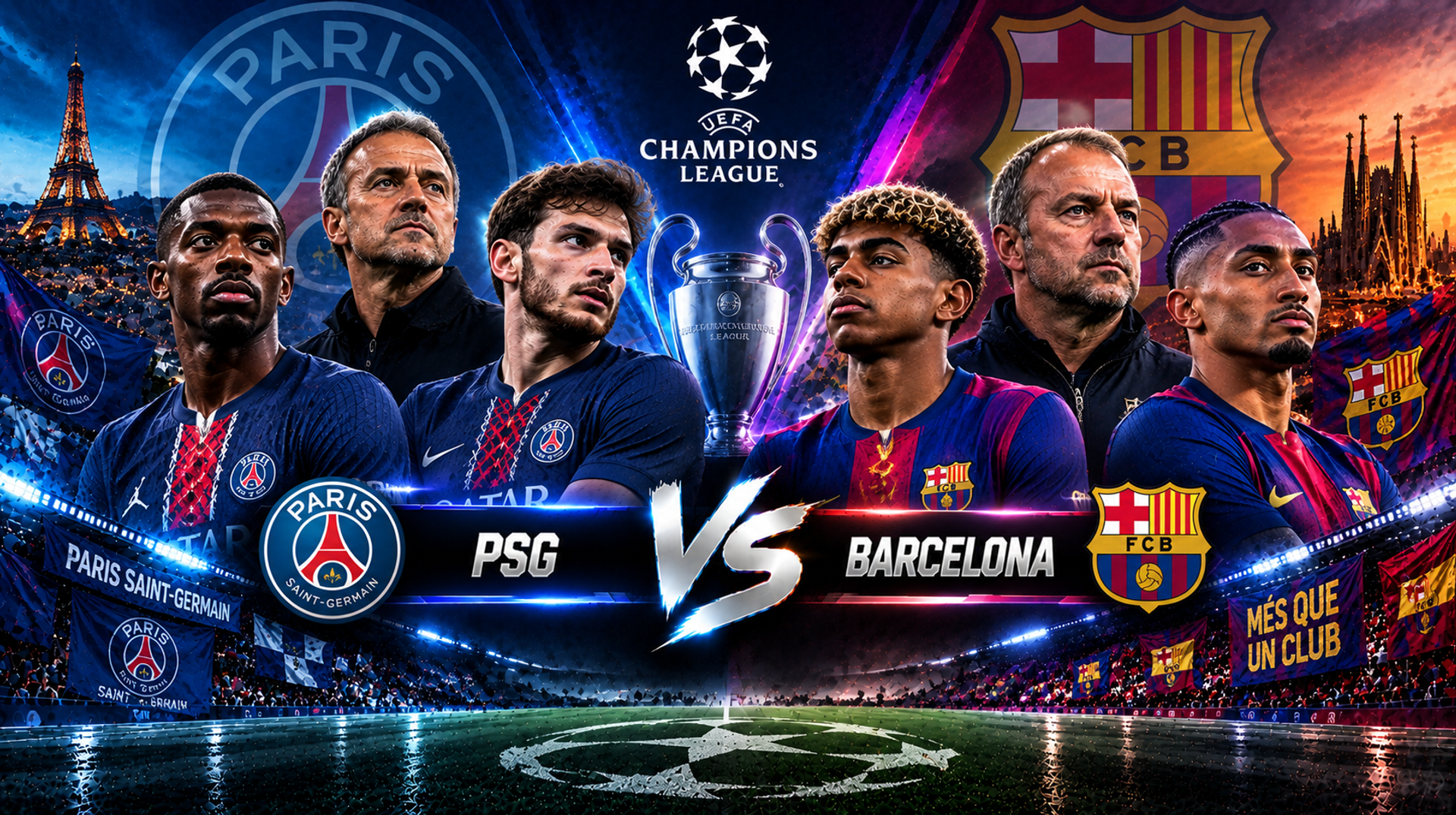 PSG vs Barcelona: Pronóstico gratis - UEFA Champions League - Betfine24