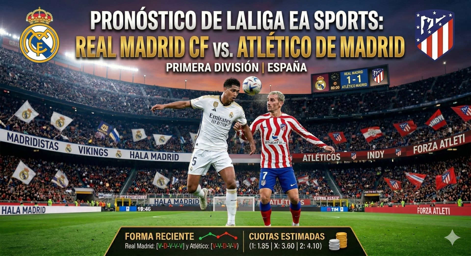 Real Madrid y Atlético Madrid protagonizarán un duelo de gigantes en LALIGA - Fútbol europeo