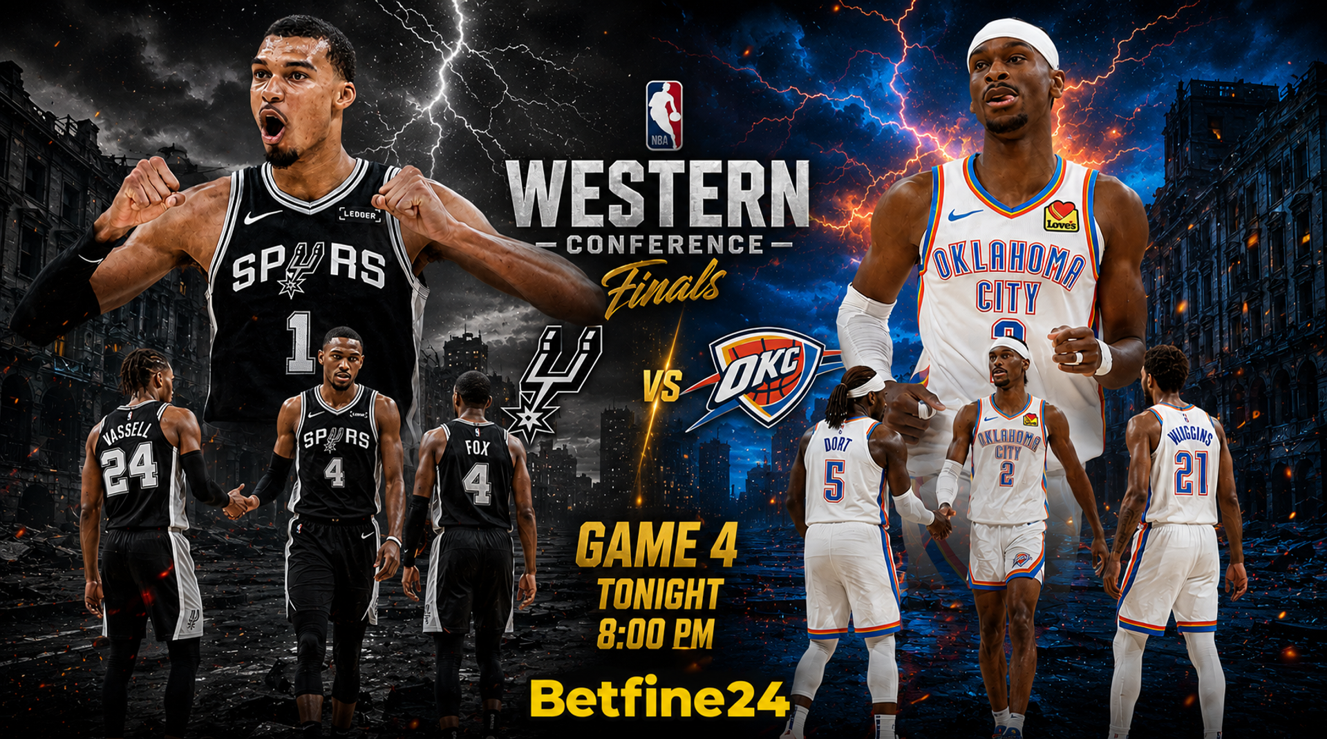 Juegos de la NBA hoy: Dónde ver Spurs vs Thunder y Pronósticos de los Playoffs NBA - NBA
