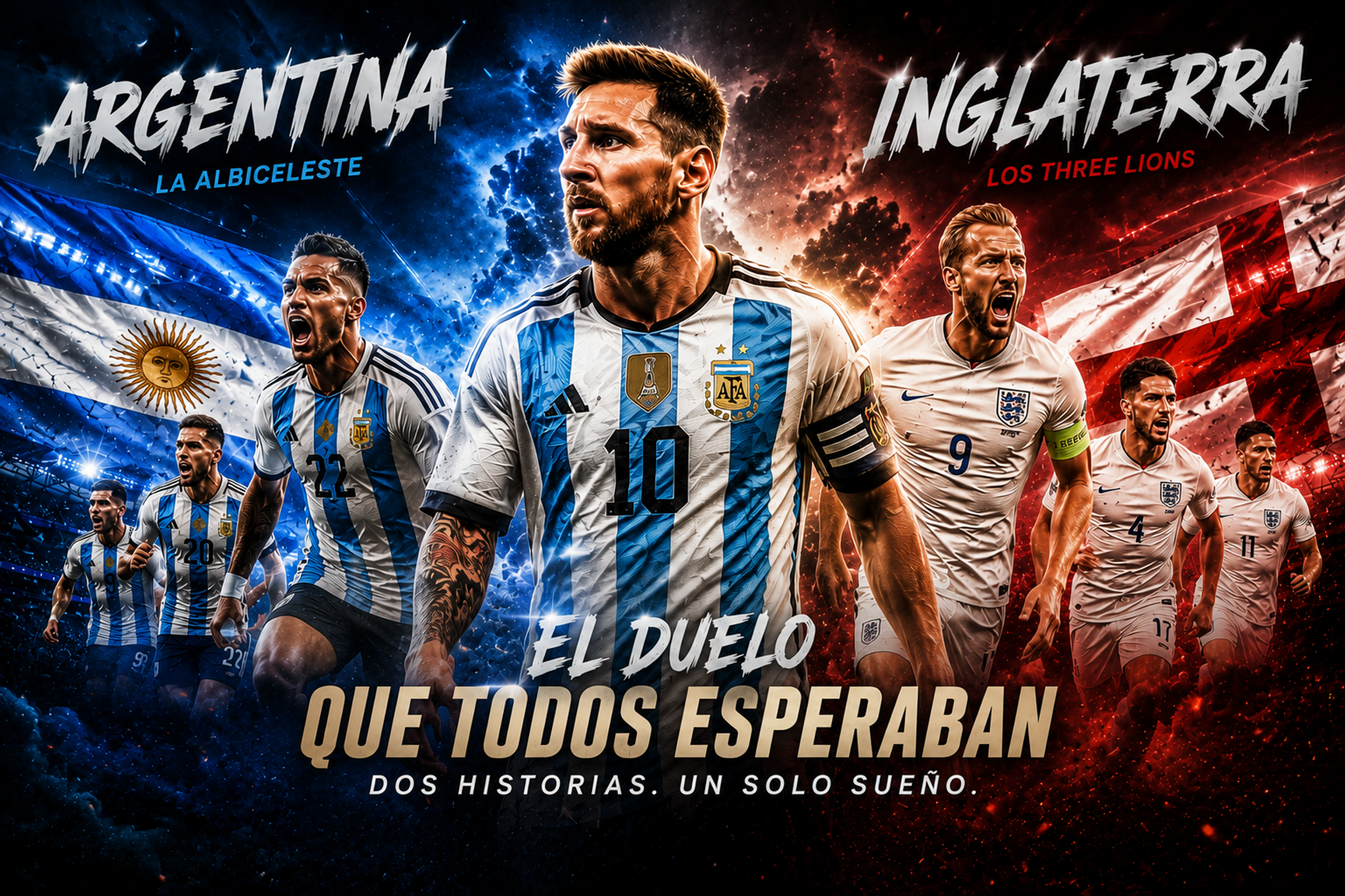 Apuestas de fútbol: ¿Cómo le ha ido a Lionel Messi ante Inglaterra? - Mundial FIFA 2026