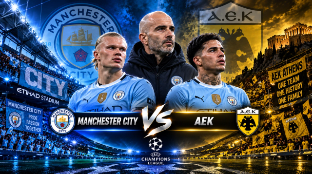 Manchester City vs AEK: Pronóstico y cuotas - UEFA Champions League - Betfine24