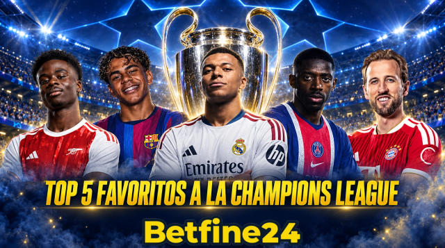 Los 5 Equipos Favoritos a ganar la Champions League - UEFA - Betfine24