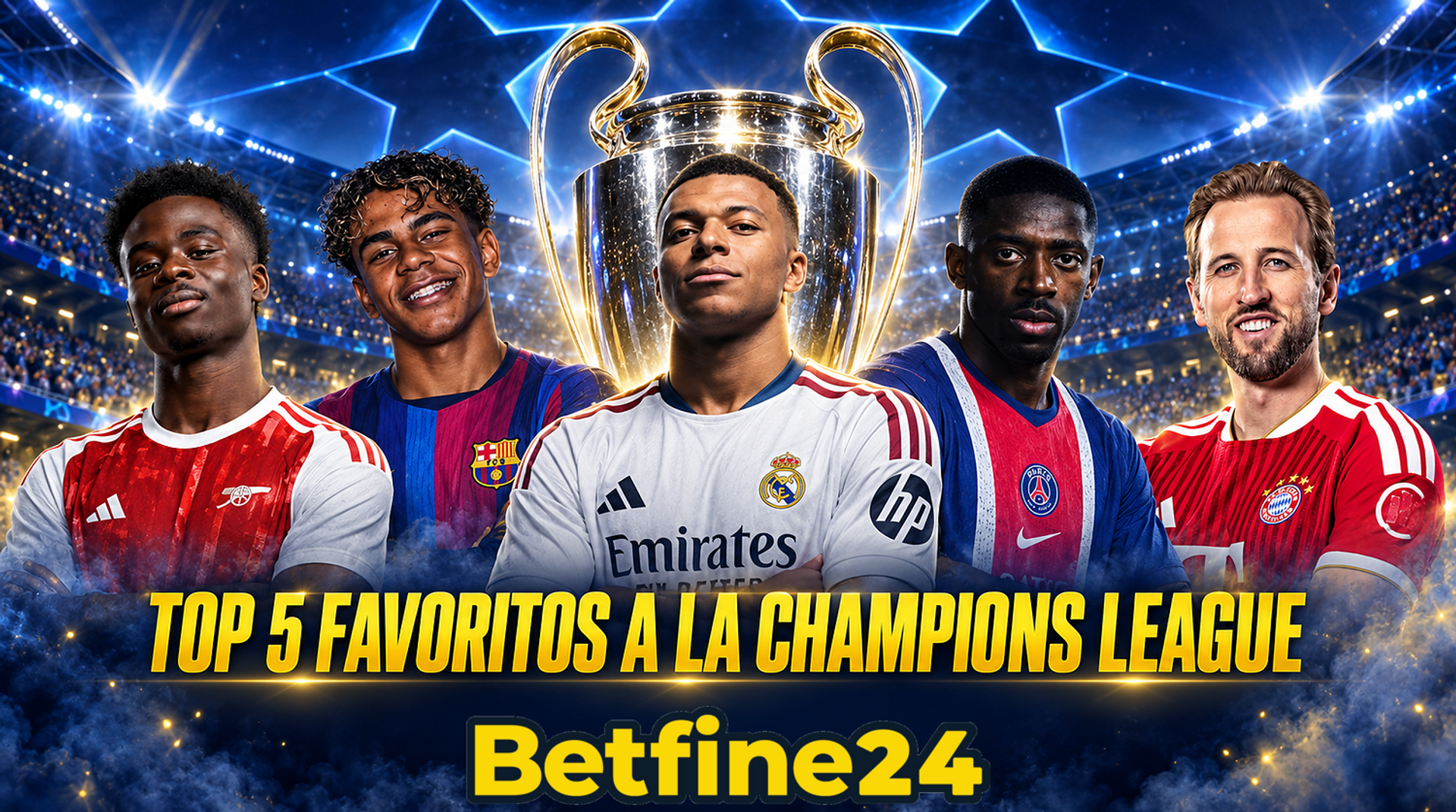 Los 5 Equipos Favoritos a ganar la Champions League - UEFA - Betfine24