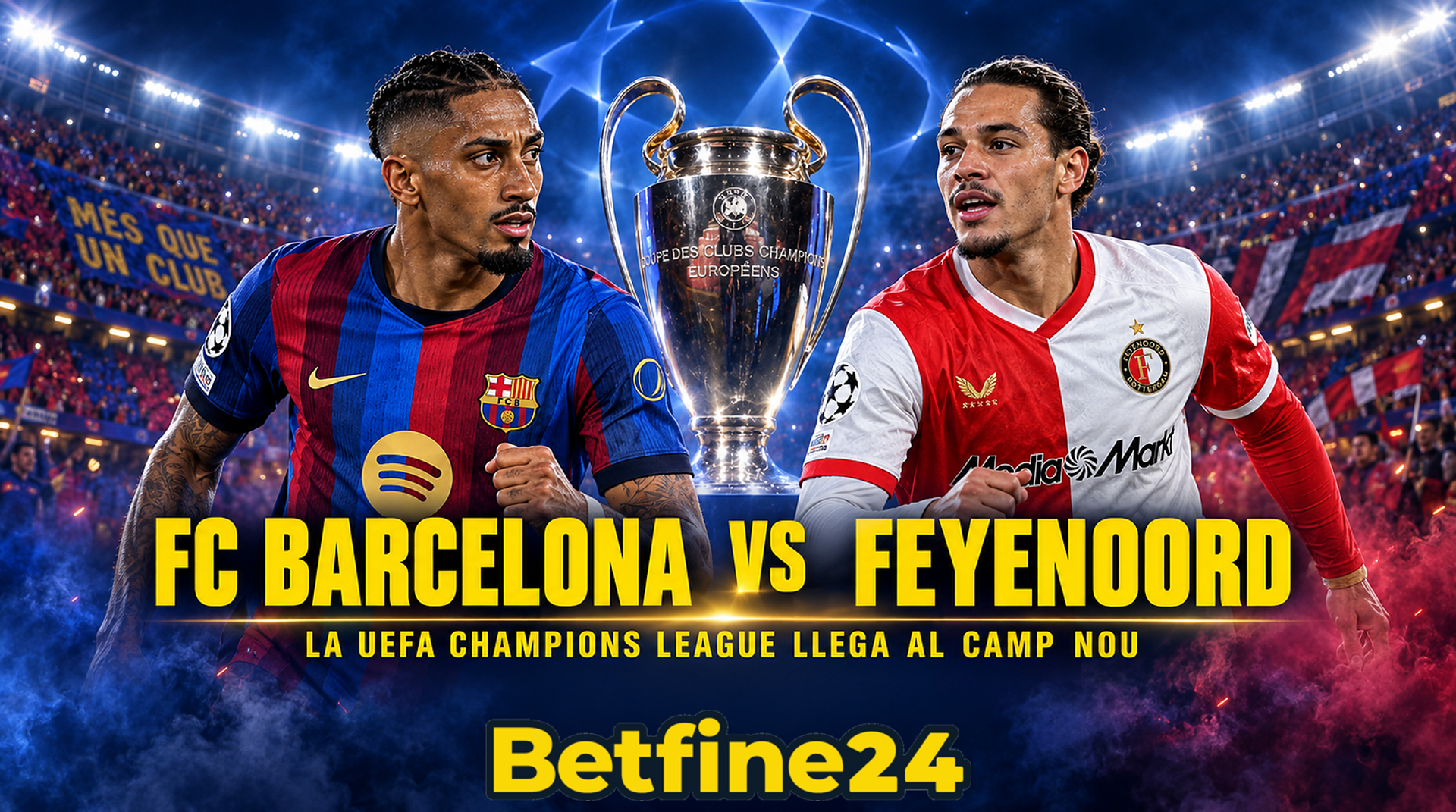 FC Barcelona vs Feyenoord pronóstico - UEFA Champions League - Betfine24