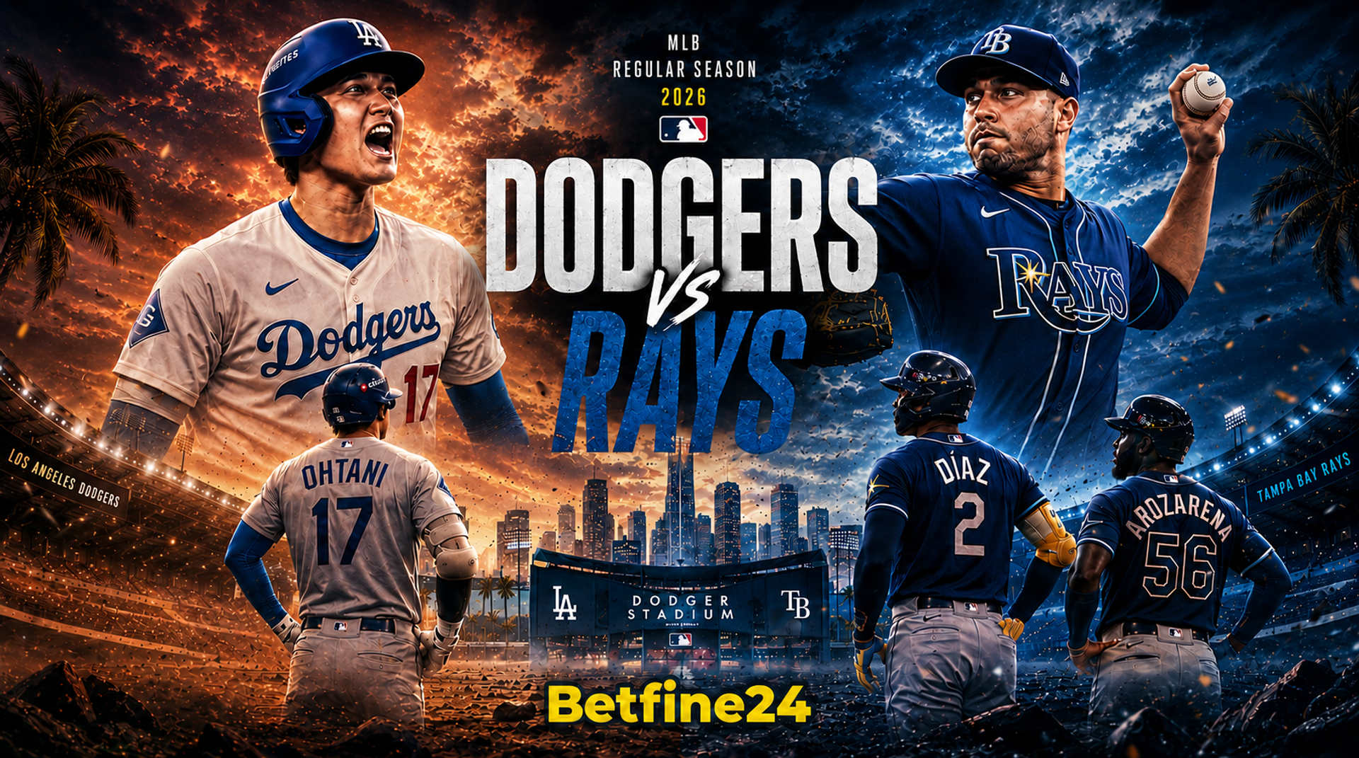 Dodgers vs Rays: Duelo Ohtani y McClanahan en las Grandes Ligas - MLB