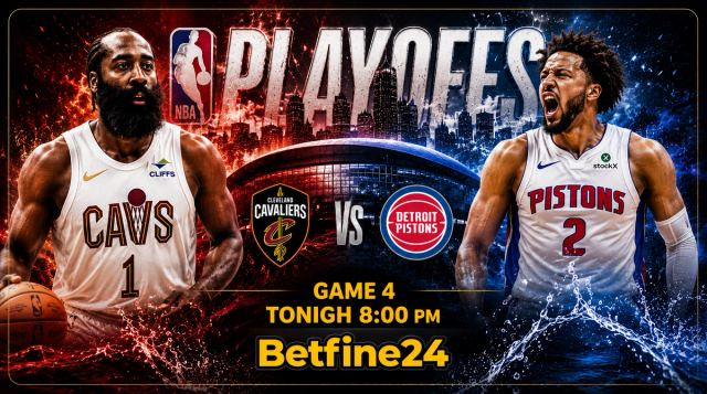 James Harden resurge en Cleveland: ¿Podrán los Cavs empatar la serie ante los Pistons? - Betfine24