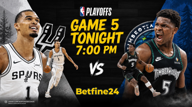 Wembanyama vs. Anthony Edwards: ¿Quién dominará el Juego 5 de los Playoffs NBA? - Betfine24