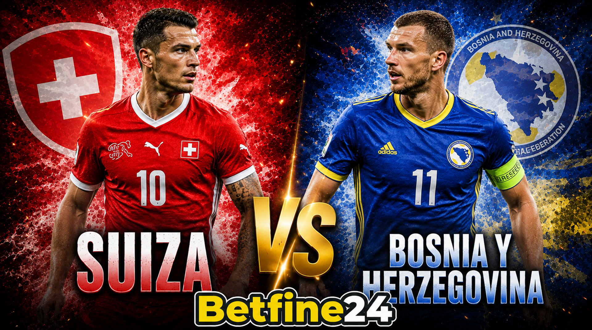 Apuesta en línea en el Mundial 2026: Cuotas del Suiza vs Bosnia  - Mundial FIFA 2026