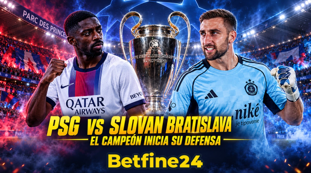 PSG vs Slovan Bratislava pronóstico - UEFA Champions League - Betfine24