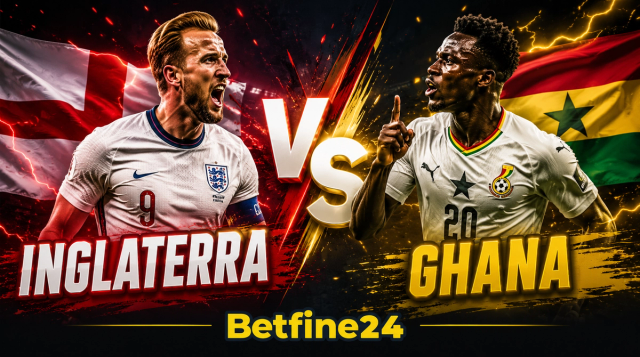 Apuesta en línea en el Mundial 2026: Inglaterra vs Ghana - Betfine24