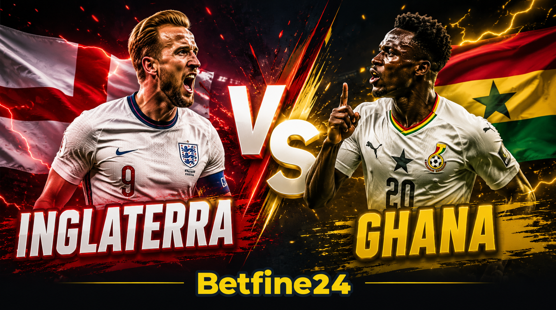 Apuesta en línea en el Mundial 2026: Inglaterra vs Ghana - Mundial FIFA 2026