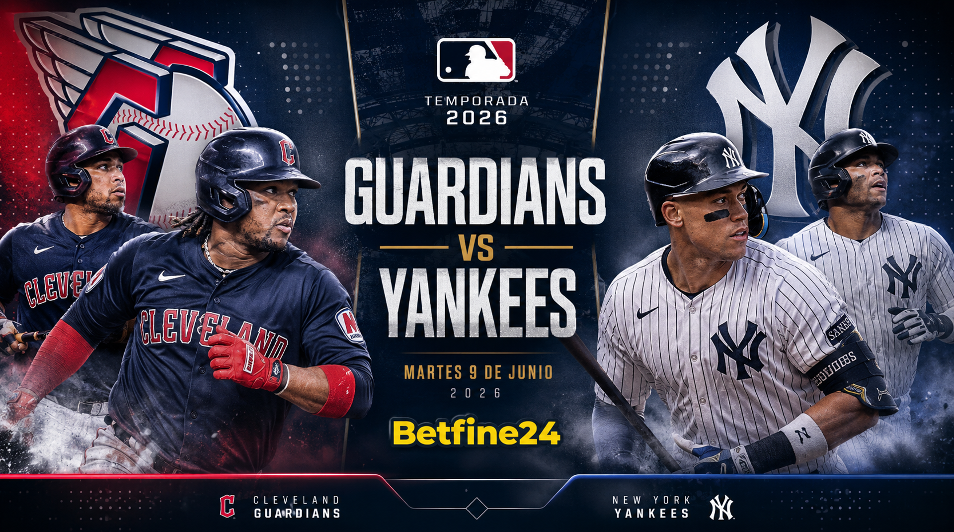 MLB Venezuela: Cuotas y Bono para Guardians vs Yankees - MLB
