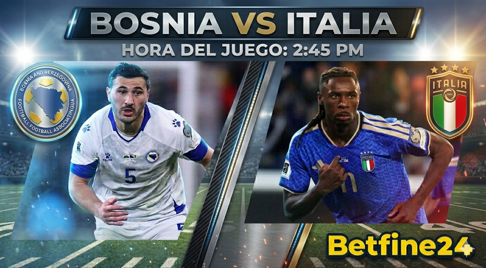 Italia a un solo paso de clasificar al Mundial: Bosnia y Herzegovina su último reto  - Deportes