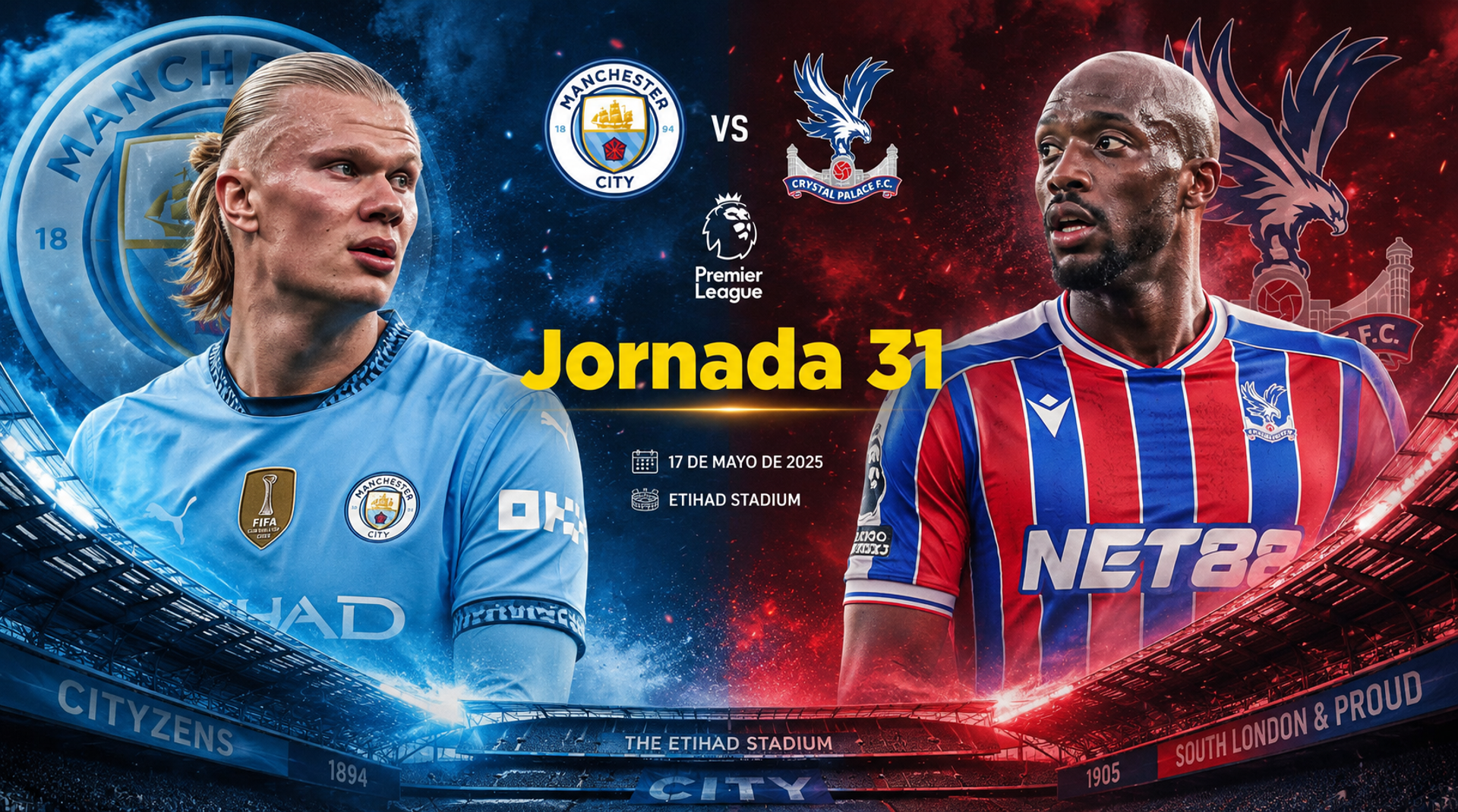 Manchester City vs Crystal Palace: La Premier League está en juego en este partido - Deportes