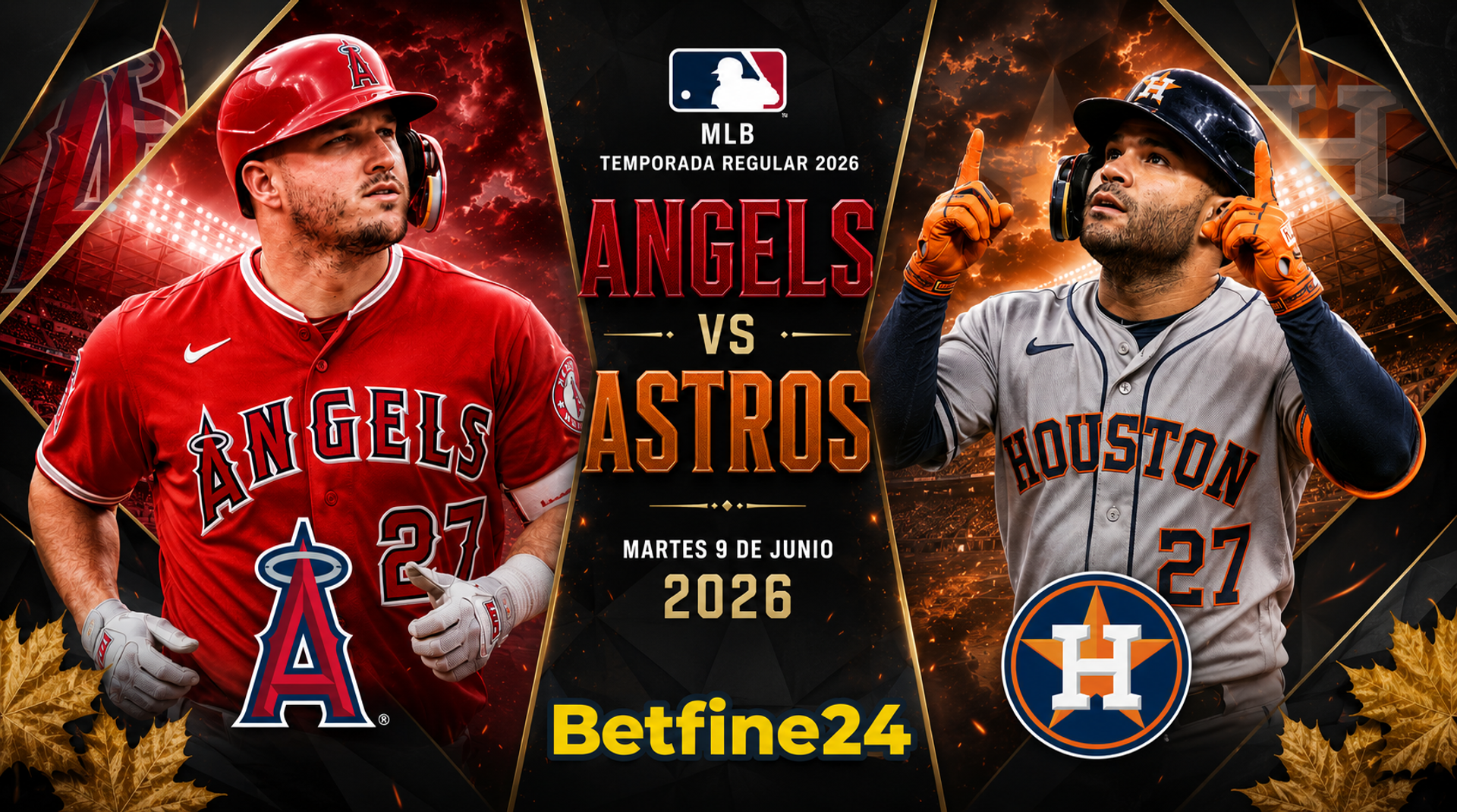 Pronósticos diarios MLB: Cuotas de Angels vs Astros hoy - MLB