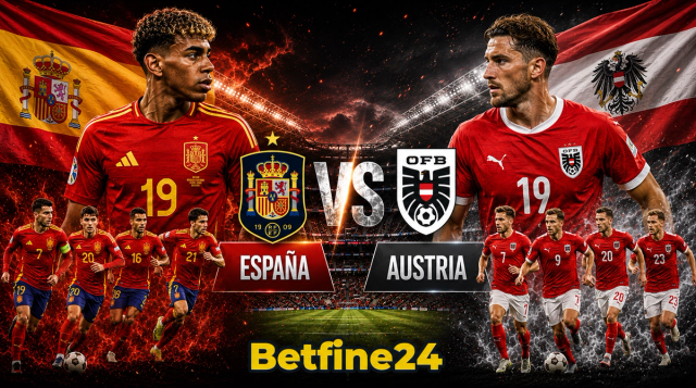 Apuestas de fútbol: Cuotas del España vs Austria en el Mundial 2026 - Betfine24