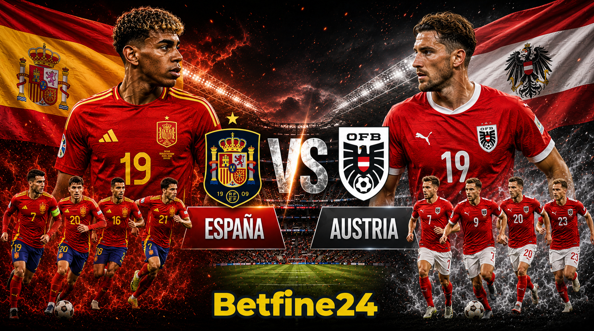 Apuestas de fútbol: Cuotas del España vs Austria en el Mundial 2026 - Mundial FIFA 2026