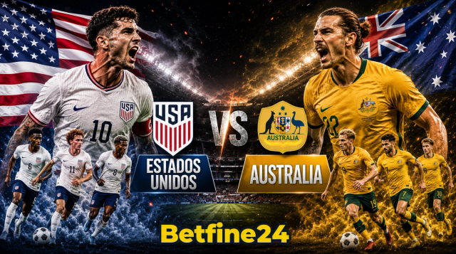 Apuesta en línea en el Mundial 2026: Estados Unidos vs Australia - Betfine24