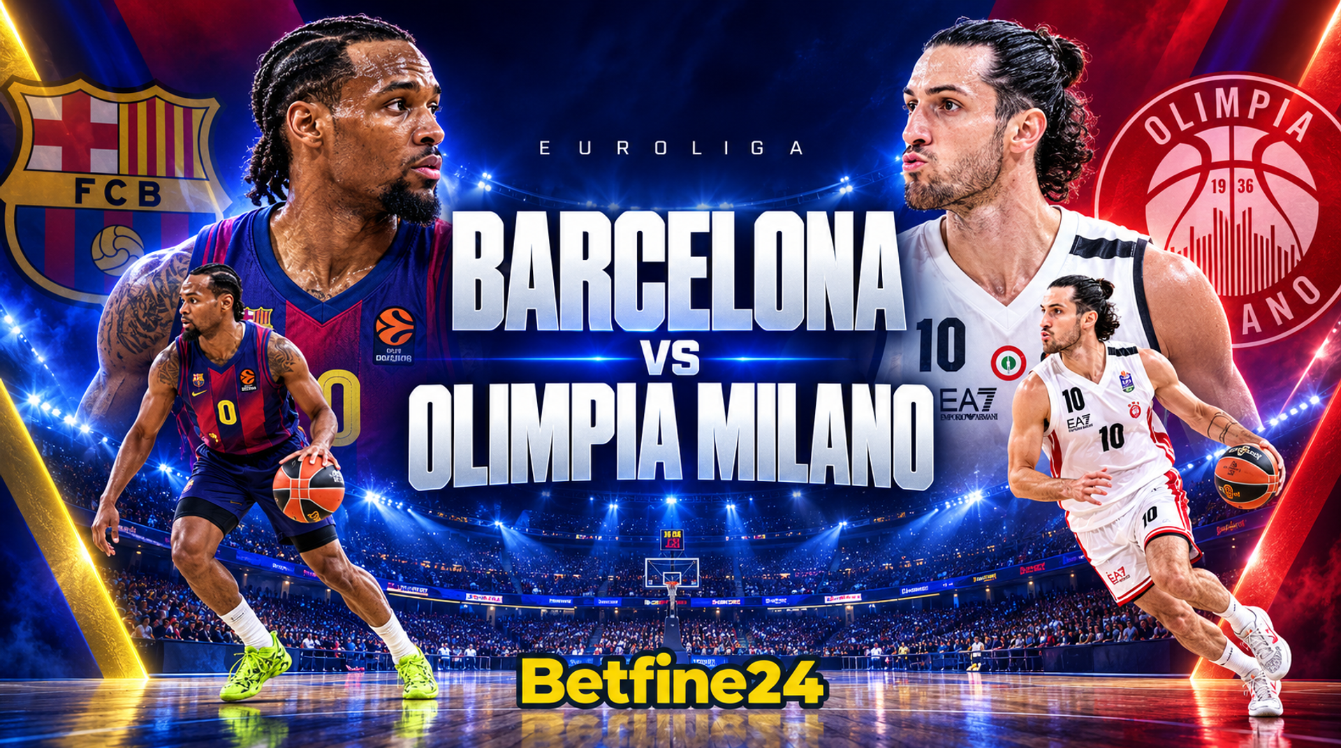 Barcelona vs Olimpia Milano: Pronóstico, cuotas y apuestas seguras Euroliga - Euroliga