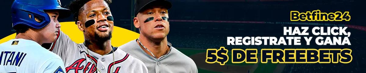 Regístrate gratis y gana $5 en Freebets 
