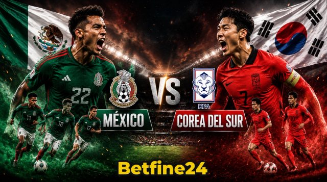 Apuesta en línea en el Mundial 2026: México vs Corea del Sur - Betfine24