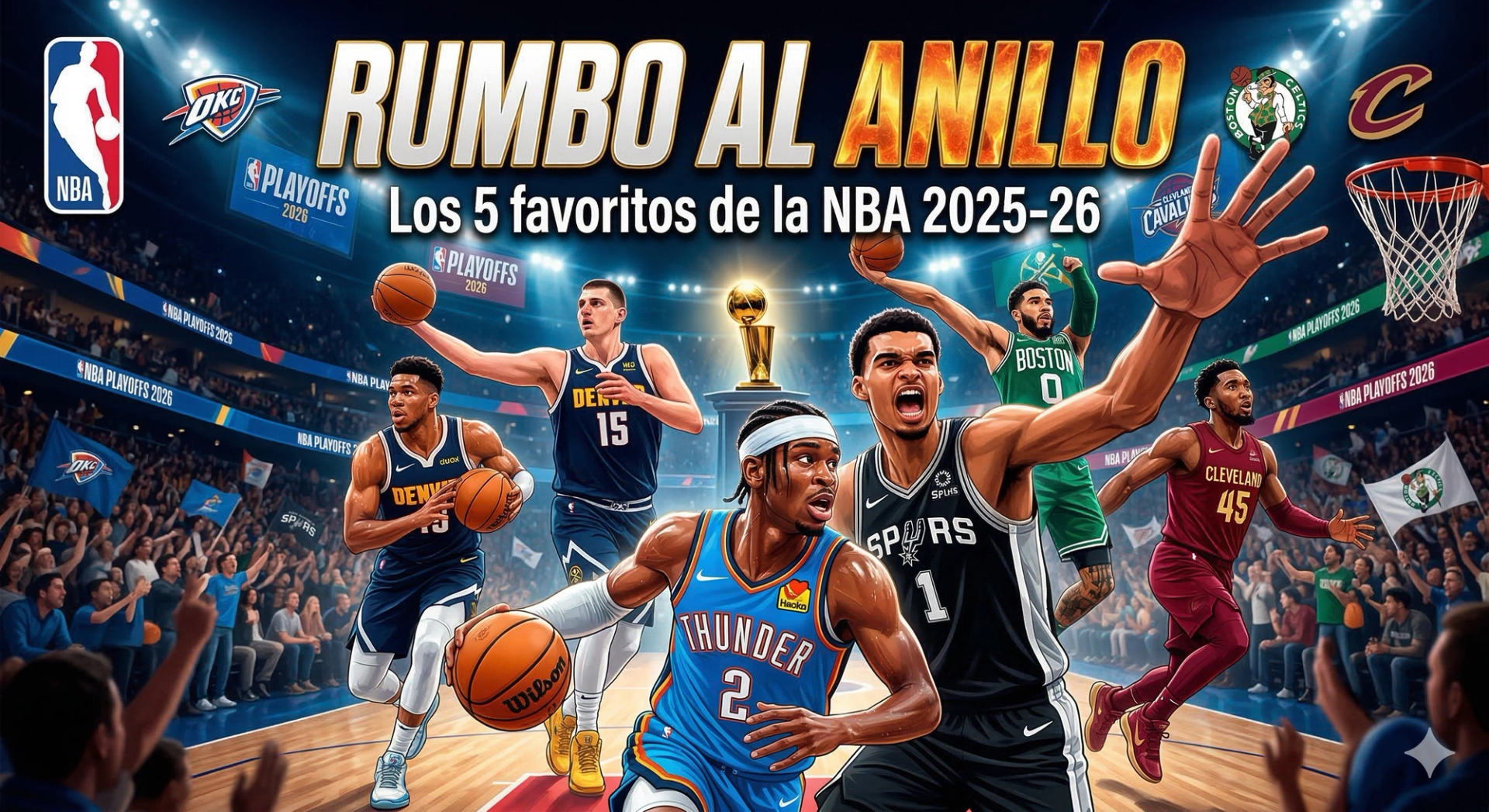 Rumbo al Anillo: Mi análisis de los 5 favoritos para conquistar la NBA en 2026 - NBA